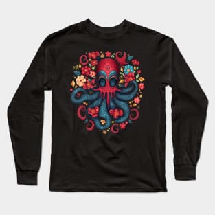 Octopus Valentine Day Long Sleeve T-Shirt